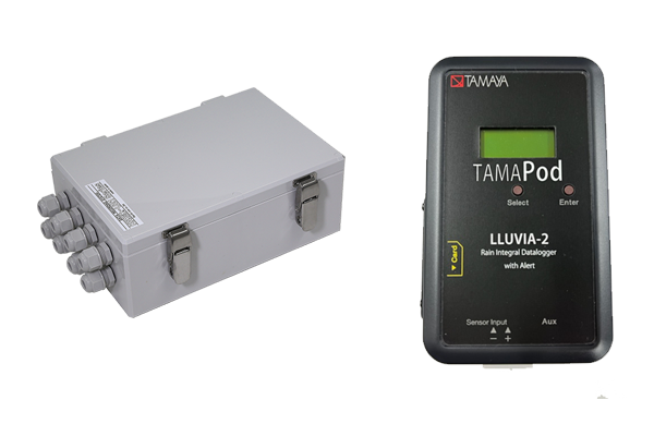 与え 工事資材通販 ガテン市場雨量記録計 TAMAPod LLUVIA-2